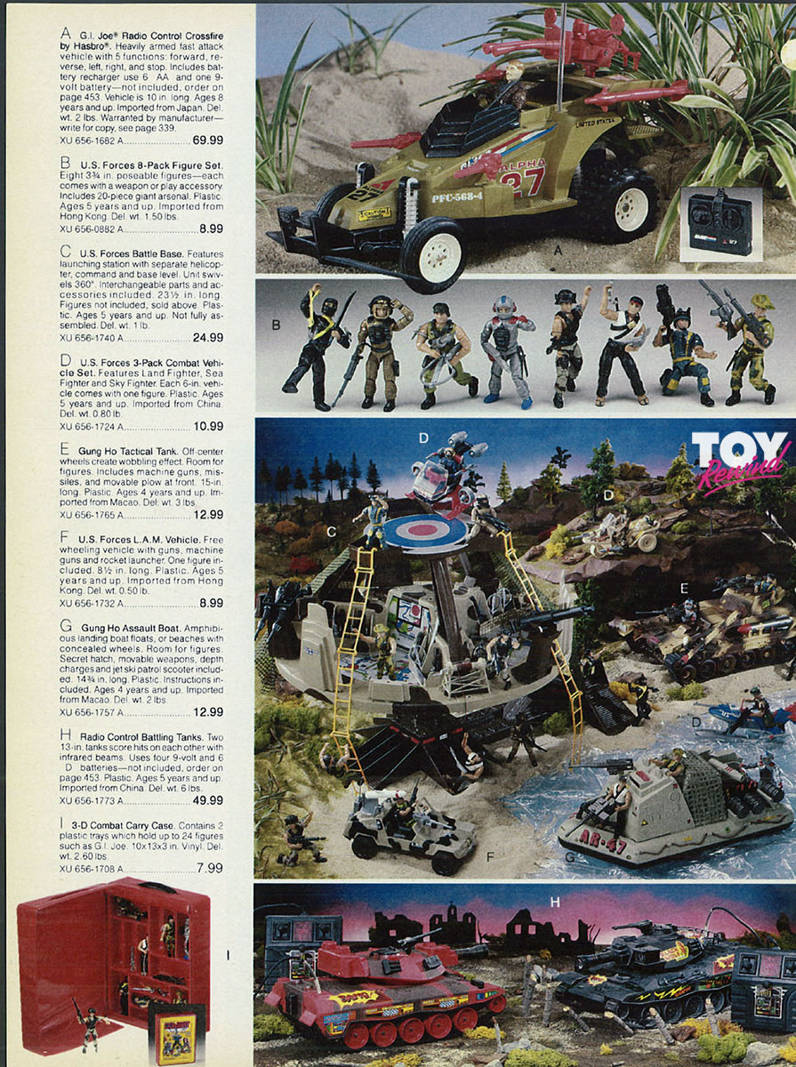Dejlig Glamour cigaret G.I. Joe Toy Catalogs 1982 – 1991 – ToyRewind