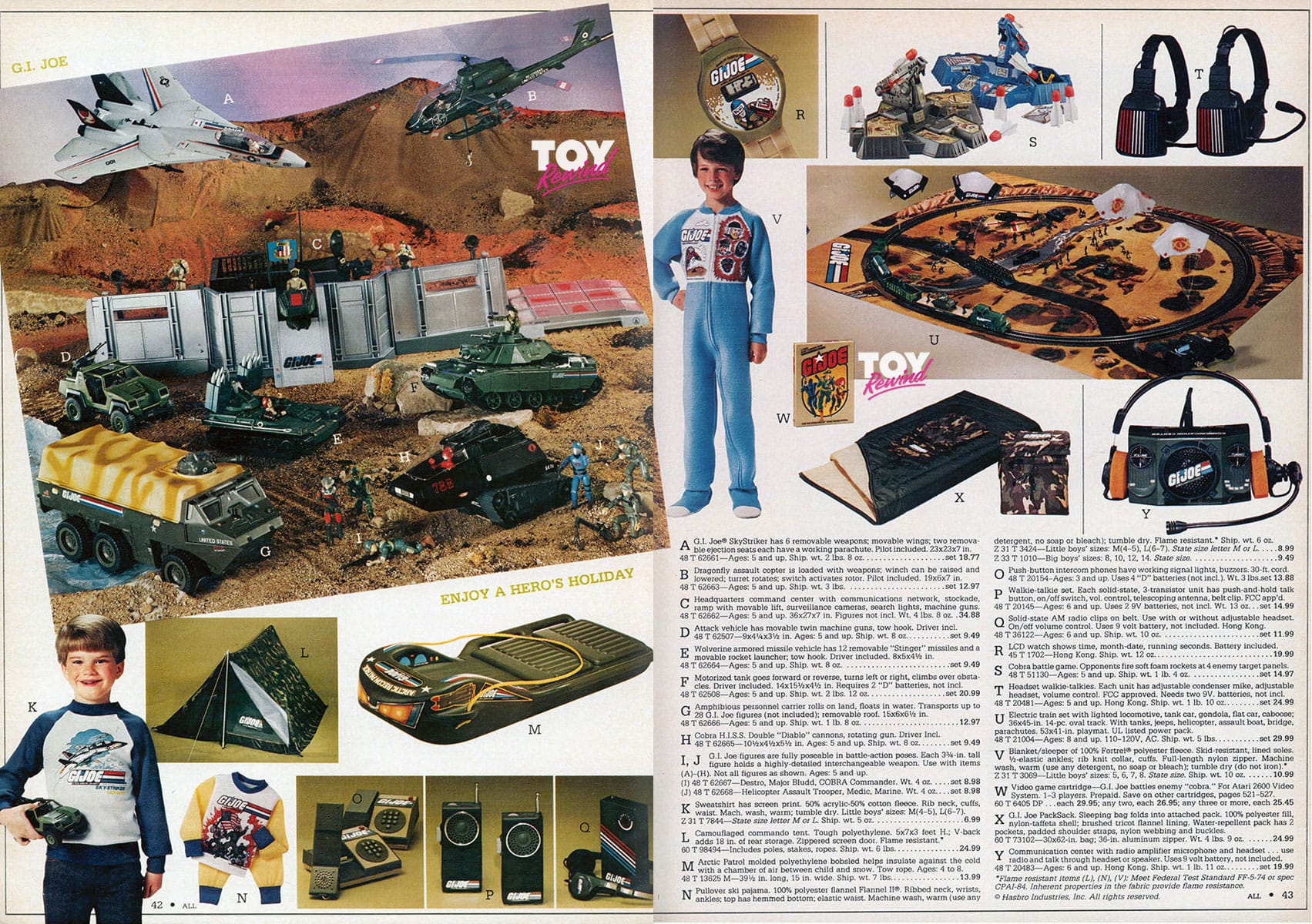 G I Joe Toy Catalogs 1982 1991