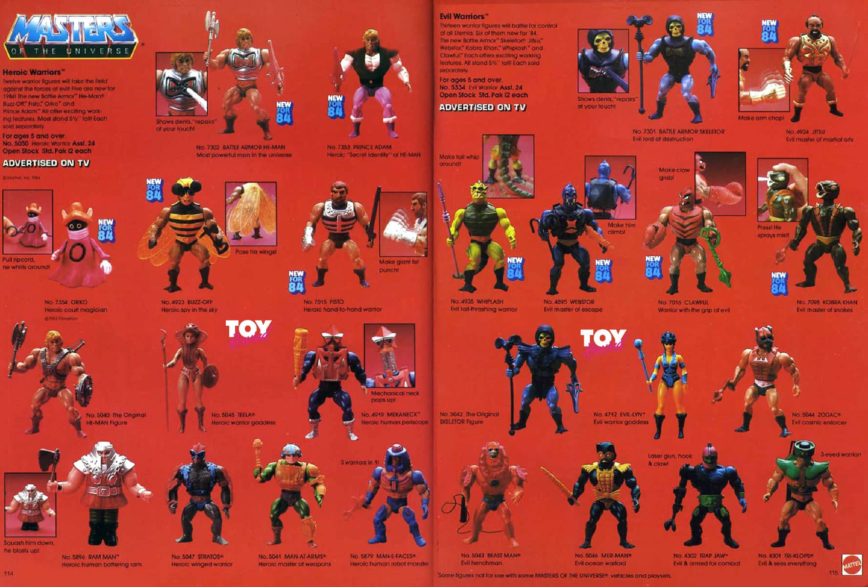 Masters of the Universe 1982 – 1989 Toy Catalogs – ToyRewind